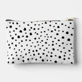 Pochette À Accessoires Points dalmatiens, Points dalmatiens, Noir et Blan (Verso)