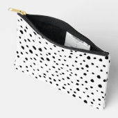 Pochette À Accessoires Points dalmatiens, Points dalmatiens, Noir et Blan (Ouvrir)