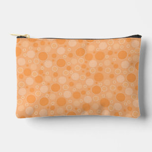 Pochette À Accessoires points jaune ton sur fond rétro style années soixa