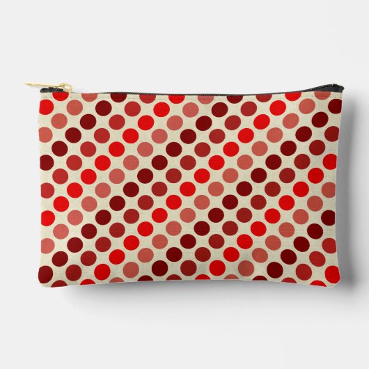 Pochette À Accessoires Points rouges de différentes nuances par Shirley T (Recto)