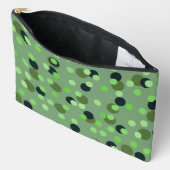 Pochette À Accessoires points verts de différentes nuances (Ouvrir)