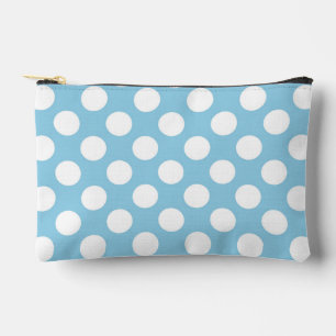 Pochette À Accessoires Pois Bleus, Motif Pointe Polka, Points, Pointe