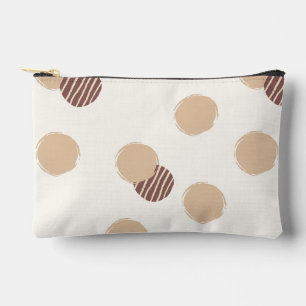 Pochette À Accessoires Pois en jeu chaud neutre