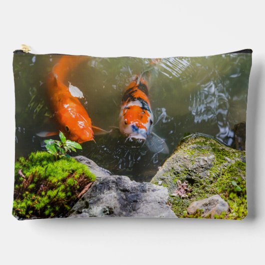 Pochette À Accessoires Poisson Koi dans un étang (Recto)