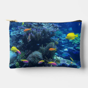 Pochette À Accessoires Poisson Tropical Jaune Photo Sous L'Eau