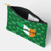Pochette À Accessoires Police celte Shamrock du drapeau irlandais personn (Ouvrir)