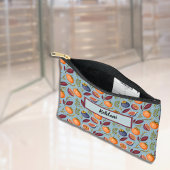 Pochette À Accessoires Pomegranate Orange Fern Purple Dusty Blue Monogram