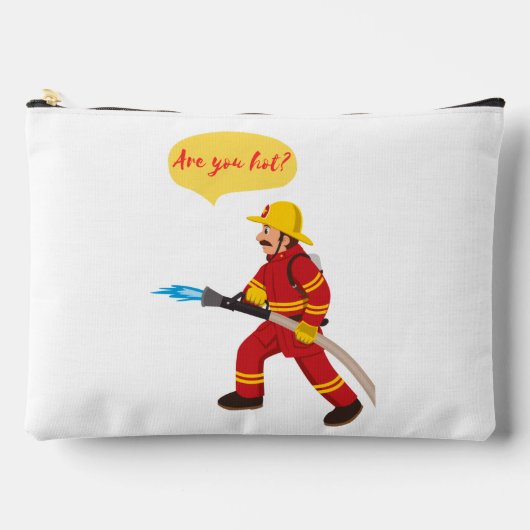 Pochette À Accessoires pompier, tu as chaud ? (Recto)
