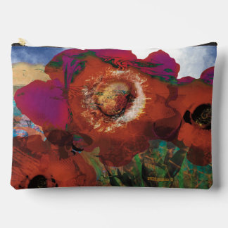 Pochette À Accessoires Poppies de Peacin Grand Pouch