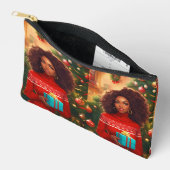 Pochette À Accessoires portefeuille de Noël (Ouvrir)