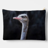 Pochette À Accessoires portrait d'autruche (Verso)