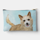 Pochette À Accessoires Portugais Podengo Pequeno Peinture Art original (Verso)