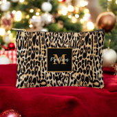 Pochette À Accessoires Poster de animal Leopard branché avec Monogram