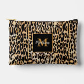 Pochette À Accessoires Poster de animal Leopard branché avec Monogram (Recto)