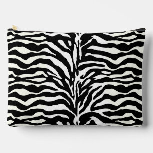Pochette À Accessoires Poster de animal sauvage, Zèbre en noir et blanc