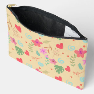 Pochette À Accessoires Pouc Maquillage Aquarelle Florale Tropicale Fantai
