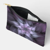Pochette À Accessoires Pouch Accessoire Fleur Violet Fractée (Ouvrir)
