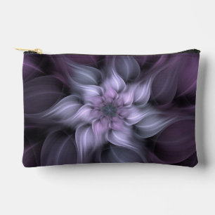 Pochette À Accessoires Pouch Accessoire Fleur Violet Fractée