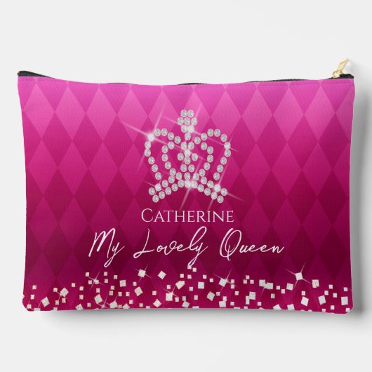 Pochette À Accessoires Pouch Accessoire Rouge Couronne brillant (Verso)