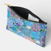 Pochette À Accessoires Pouch Accessoires Floraux à Haze Violet (Ouvrir)