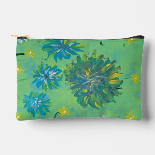 Pochette À Accessoires Pouch Accessoires Floraux Tuquoise Twinkle (Recto)