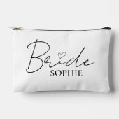 Pochette À Accessoires Pouch de préparation nuptiale chic | Personnalisé  (Recto)