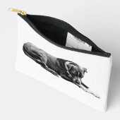 Pochette À Accessoires Pouch Zip Chien Ombragé (Ouvrir)