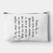 Pochette À Accessoires Pouche de prière de Notre-Dame de Fatima Rosaire (Verso)