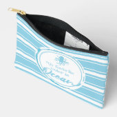 Pochette À Accessoires Poulpe Bleu Côtier (Ouvrir)