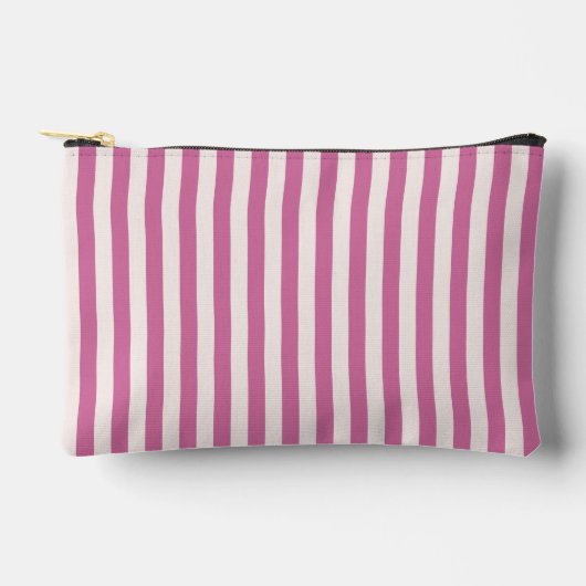 Pochette À Accessoires poupée rose rayée | rayures roses (Recto)