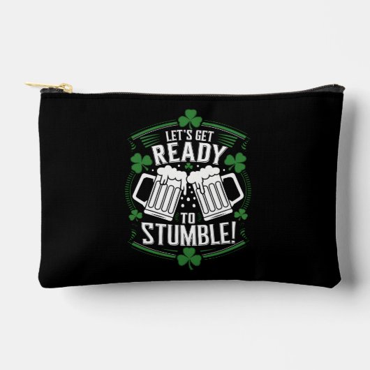 Pochette À Accessoires Préparons-nous à trébucher Drôle de St Patrick's D (Recto)