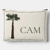 Pochette À Accessoires Preppy Coastal Palm Tree Monogram (Recto)