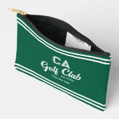 Pochette À Accessoires Preppy Green Golf Club Custom Crest (Ouvrir)