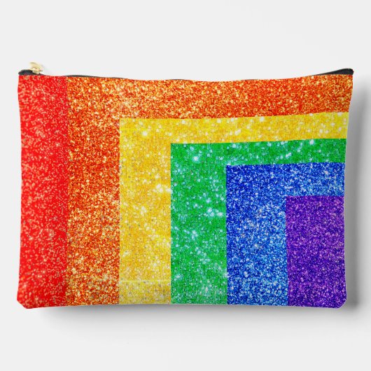 Pochette À Accessoires Pride LGBTQA+ arc-en-ciel (Recto)