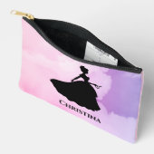 Pochette À Accessoires Princesse monographique personnalisée (Ouvrir)