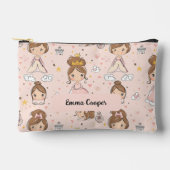 Pochette À Accessoires Princesses & Coeurs Pastels doux Enfants (Recto)