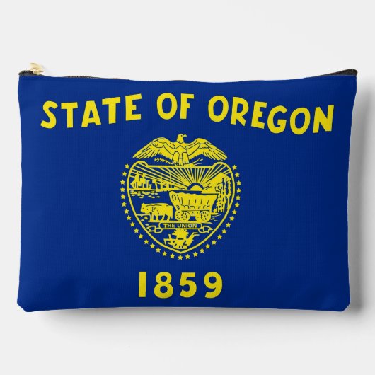 Pochette À Accessoires Print Cut Sew Bag with flag of Oregon, USA (Recto)