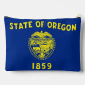 Pochette À Accessoires Print Cut Sew Bag with flag of Oregon, USA (Verso)