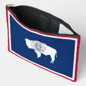 Pochette À Accessoires Print Cut Sew Bag with flag of Wyoming (Ouvrir)