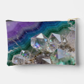 Pochette À Accessoires Prismatic Quartz Fusion Vibrant Crystal Design (Verso)