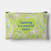 Pochette À Accessoires Professeur disant botanique vert citron (Recto)
