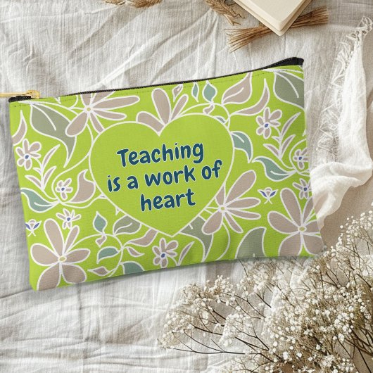 Pochette À Accessoires Professeur disant botanique vert citron