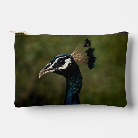 Pochette À Accessoires Profil de paon  (Recto)