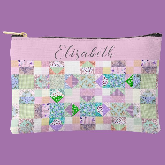 Pochette À Accessoires Projet personnalisé sur le thème du patchwork mign