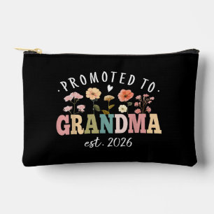 Pochette À Accessoires Promue grand-mère en 2026 Future Grand-mère floral