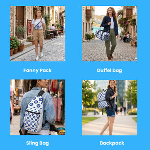 Pochette À Accessoires Protection contre le Mauvais Œil Motif Géométrique