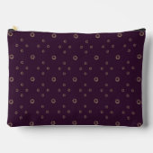 Pochette À Accessoires Prune | Soleil Zinnia doré (Recto)
