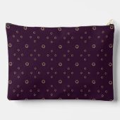 Pochette À Accessoires Prune | Soleil Zinnia doré (Verso)