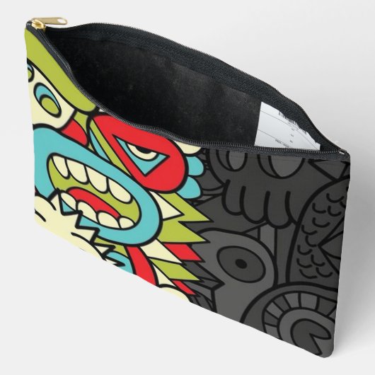 Pochette À Accessoires Psychedelic Patterns (Ouvrir)