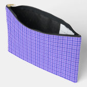 Pochette À Accessoires Purple Blue Plaid Classic Pattern Bright (Ouvrir)